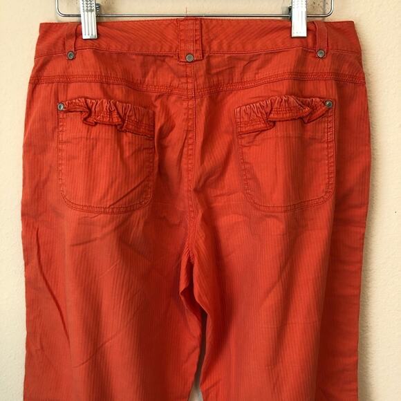 Tribal Cargo Pants Women's 6 Utility Convertible Wide Leg Cotton Boho Lagenlook - Picture 8 of 8